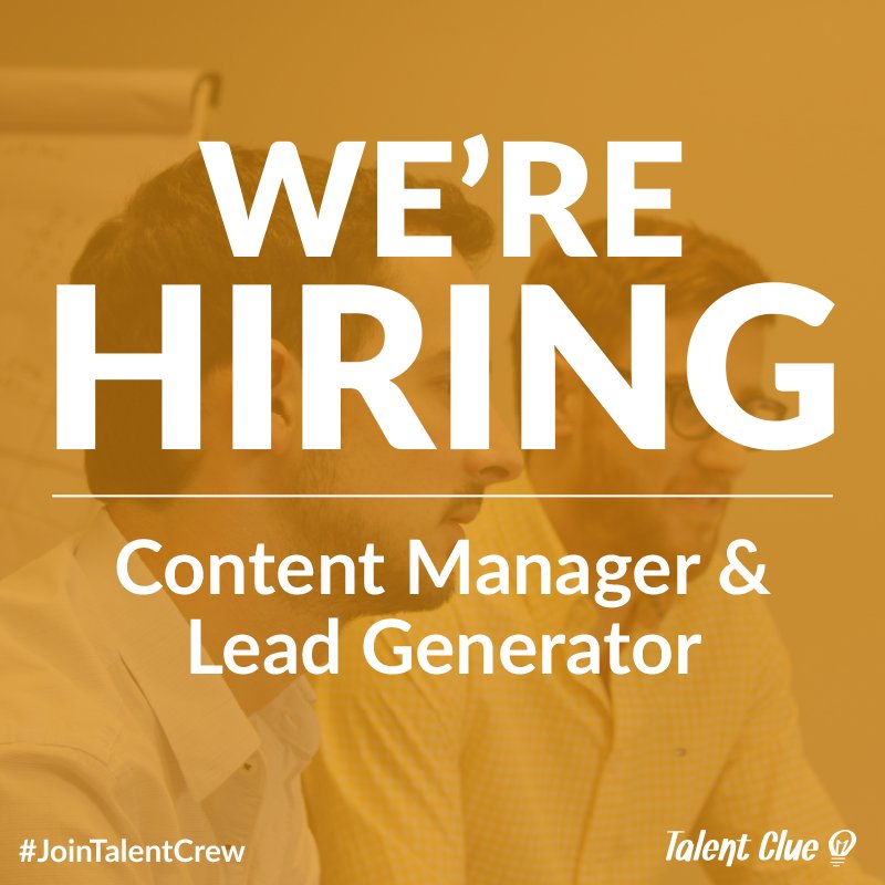 talentclue's tweet photo. ¡Buscamos #ContentManager! Inscríbete YA 🙏 https://t.co/iX2lUuGqRP #JoinTalentCrew #blogger #empleo #trabajo https://t.co/aqIQYDBEx2