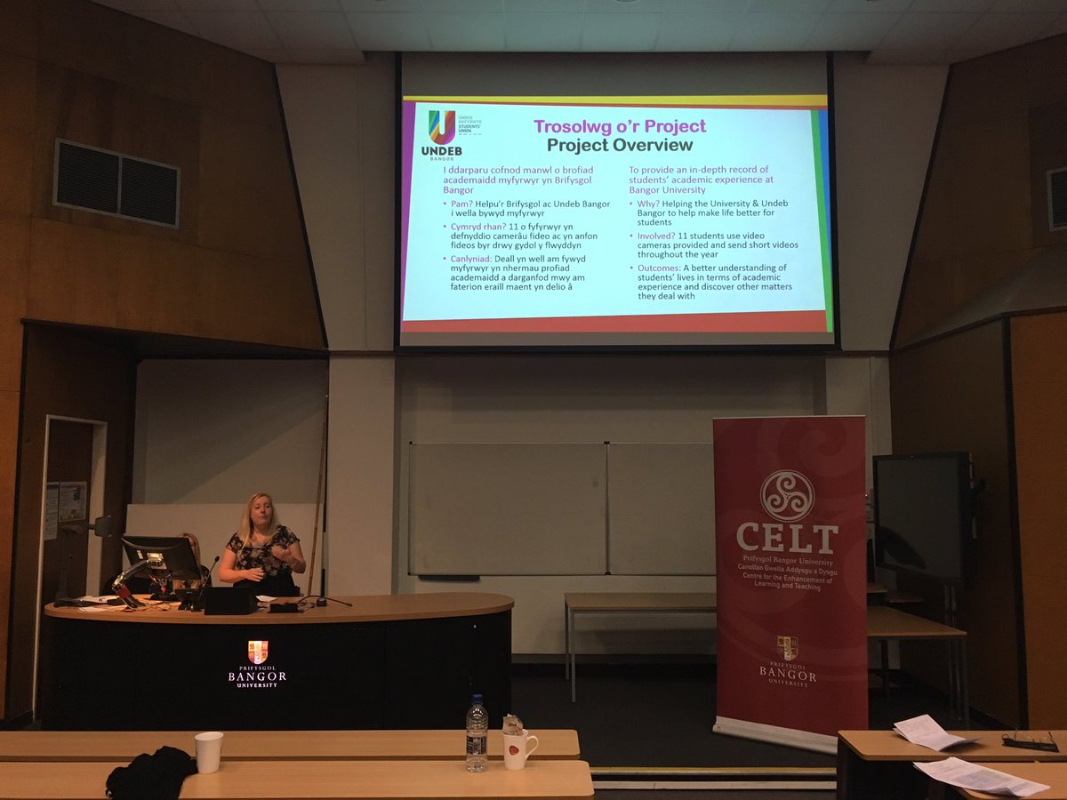 daveshorts's tweet photo. @CeltBangor #celtconf2016 opening talk from PVC. Now Danielle from @BangorUni SU https://t.co/bK1C8fVM77