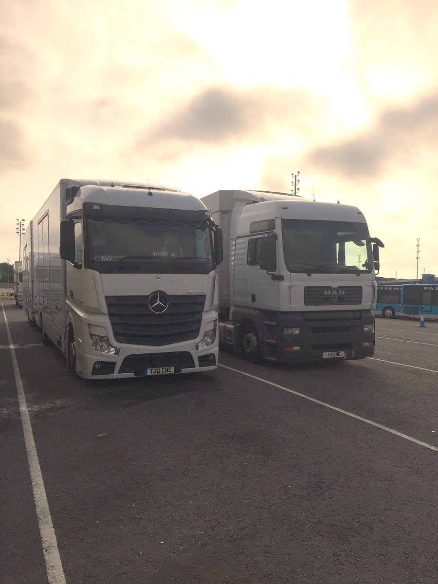 tiny19891's tweet image. Lovely morning in Portsmouth, Adam and Geoff about to board the Ferry to Bilbao, Spain #cartransport #smoothcrossing