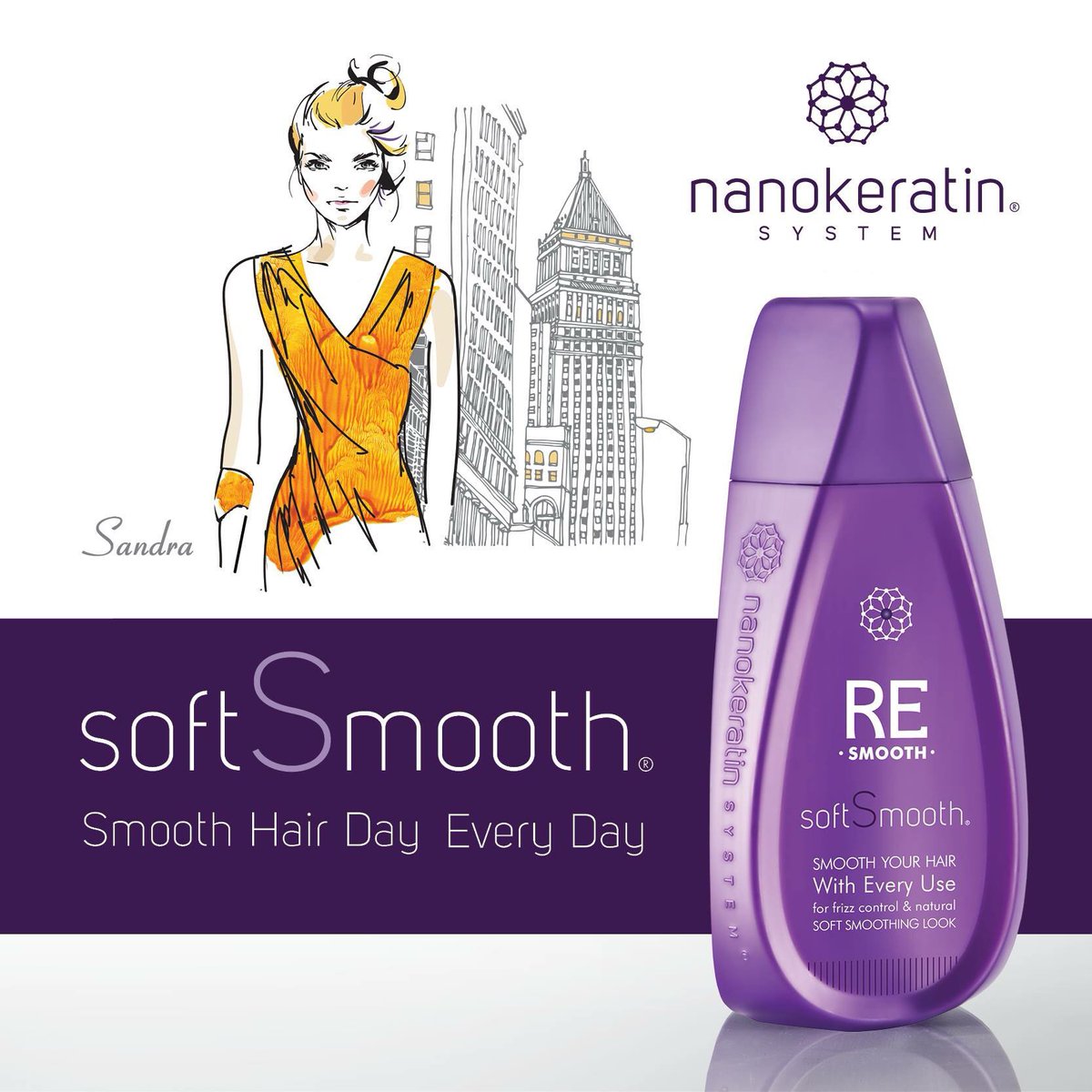 nanokeratinuk's tweet photo. NEW #softSmooth from #NanokeratinSystem provides frizz-control & a natural, soft smooth look! #SmoothHairDay https://t.co/PHN2vfEfyA