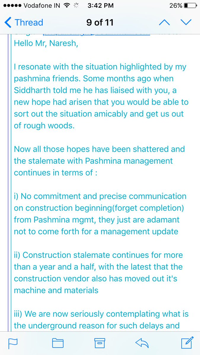 prashaanth's tweet photo. @CREDAINational @CredaiBengaluru  wake up to the woes of 700 customers of #pashminabrookwoods what more do you need? https://t.co/3chhODfHAn