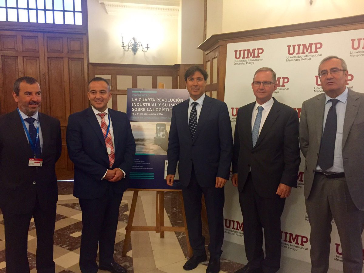 PuertosEstado's tweet photo. In the @UIMP #4thIndustrialRevolution meeting, the debate on the future of #PortTerminals...https://t.co/vBPMAiCoQq https://t.co/WXqGQ4yx9L