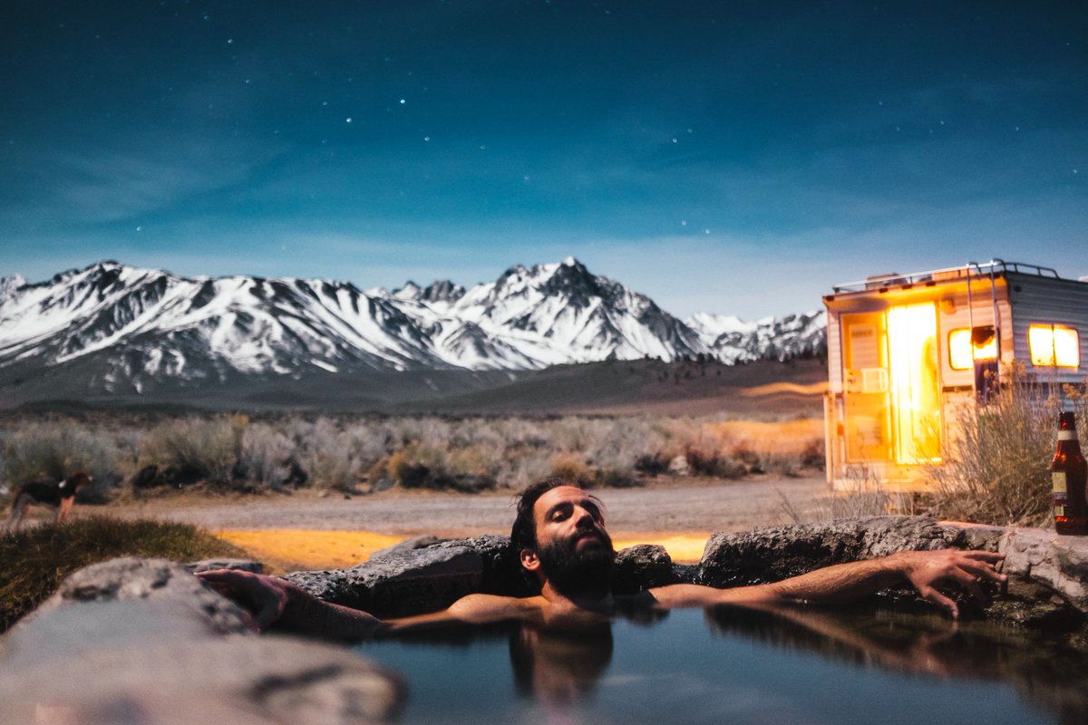 gospoty's tweet photo. Outdoor natural pool? Incredibly relaxing! Mammoth Lakes, CA #enjoy #outdoor #hikethere #relax https://t.co/CN5m7TsxZ2
