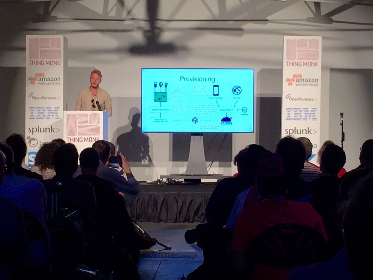 mike_maas's tweet photo. Really an excellent talk by @johanstokking of @thethingsntwrk at #thingmonk 2016. A lot of great #lora #IoT insights https://t.co/zLsnn41RCg
