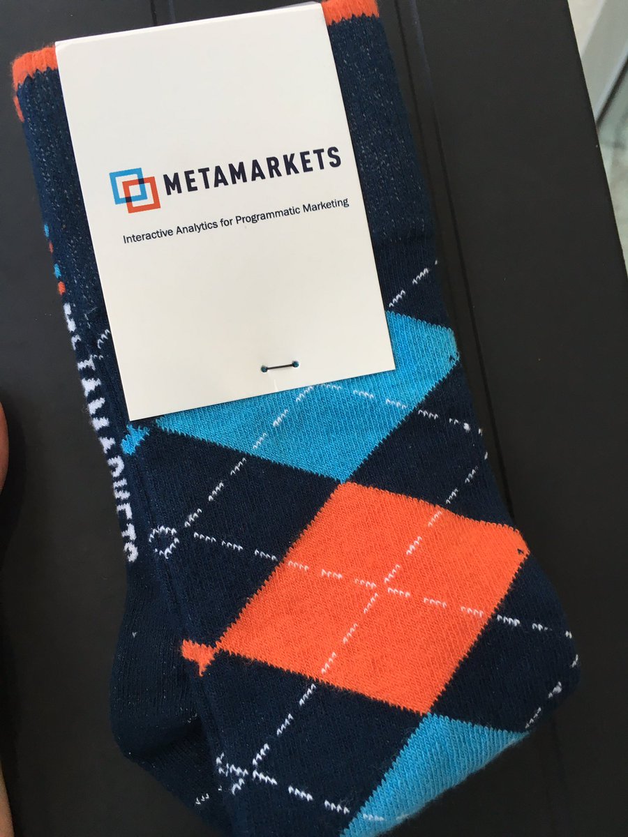 msoendergaard's tweet image. #adform are not the only ones handing out socks at #dmexco - May actually like the #metamarkets more than ours ;-)