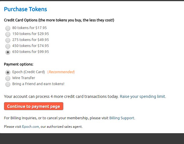 Tokens on chaturbate cost of Real Numbers