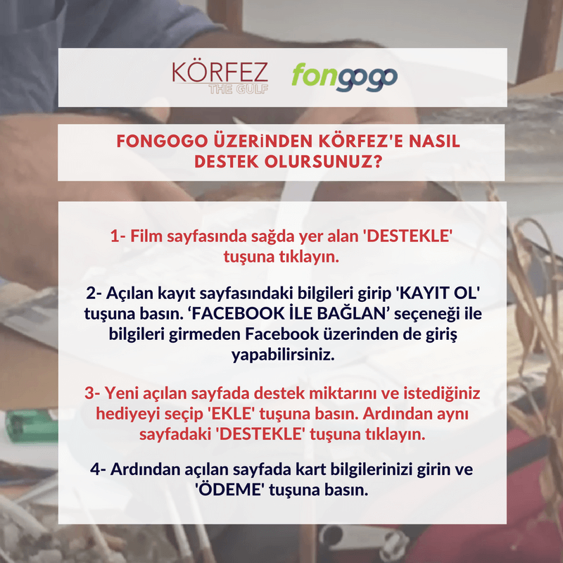 Filmimizin tamamlanması için <a href="/Fongogo_/">Fongogo</a> kampanyamıza 4 kolay adımda destek olabilirsiniz. fongogo.com/Project/korfez…