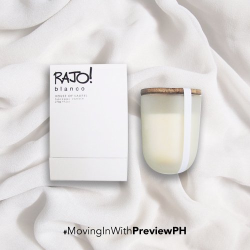 previewph's tweet photo. .@rajolaurel is #MovingInWithPreviewPH  with his signature scented candle! #PreviewPH https://t.co/aVJri5WVfg