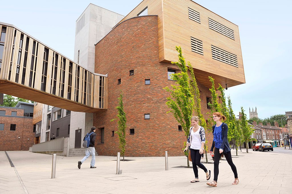 YorkStJohn's tweet photo. Our campus is a beautiful mix of the old & the new #175things https://t.co/8FwsXKQ6DM