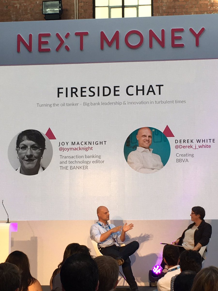 nextmoney_'s tweet photo. Great to hear from @Derek_j_white on how real the change movement @bbva is! #NMLDN16 https://t.co/n5o2EGqDoO