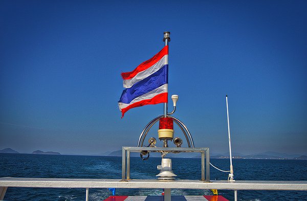 wellnessestelle's tweet photo. New artwork for sale! - "Thailand flag on the back of a boat" - https://t.co/N4aDq0NGrL @fineartamerica https://t.co/AU4NuNn3Vx