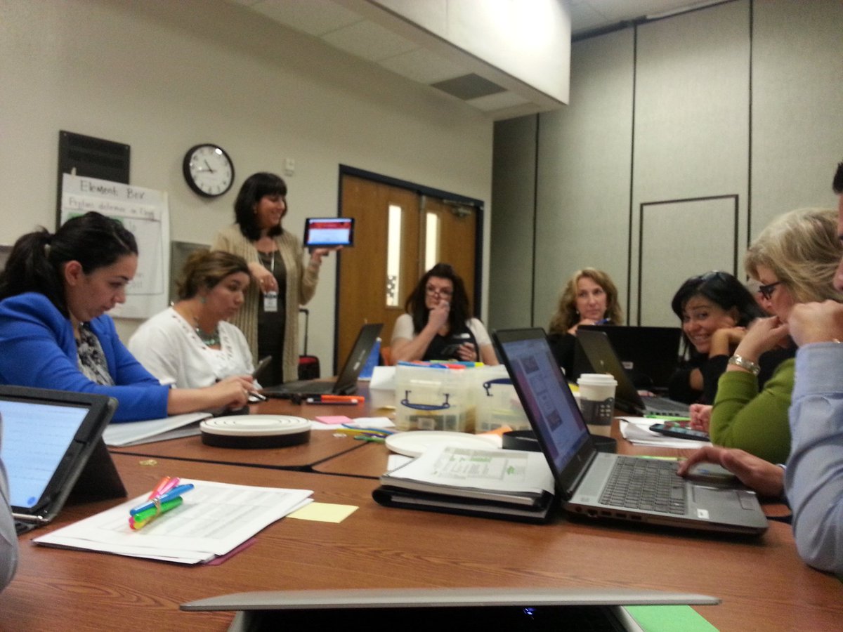 MS principals and deans working on continuous improvement! Great work!