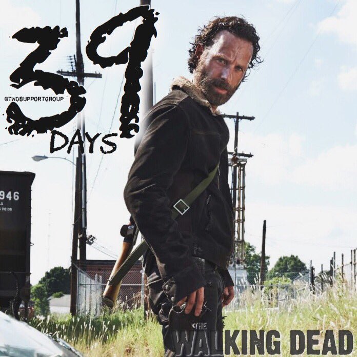 TWDSupportGroup's tweet photo. 39 DAYS! 
💀👣💀
#TheWalkingDead https://t.co/LxWDq2id9k