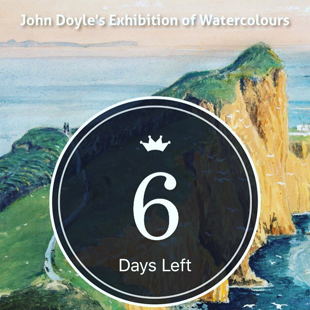 WoodhamSmithPR's tweet photo. #pictureoftheday John Doyle's exhibition of #Watercolours @osbornestudiogallery only 7 days left #art #IsleofSkye https://t.co/5kCiMt8JPp