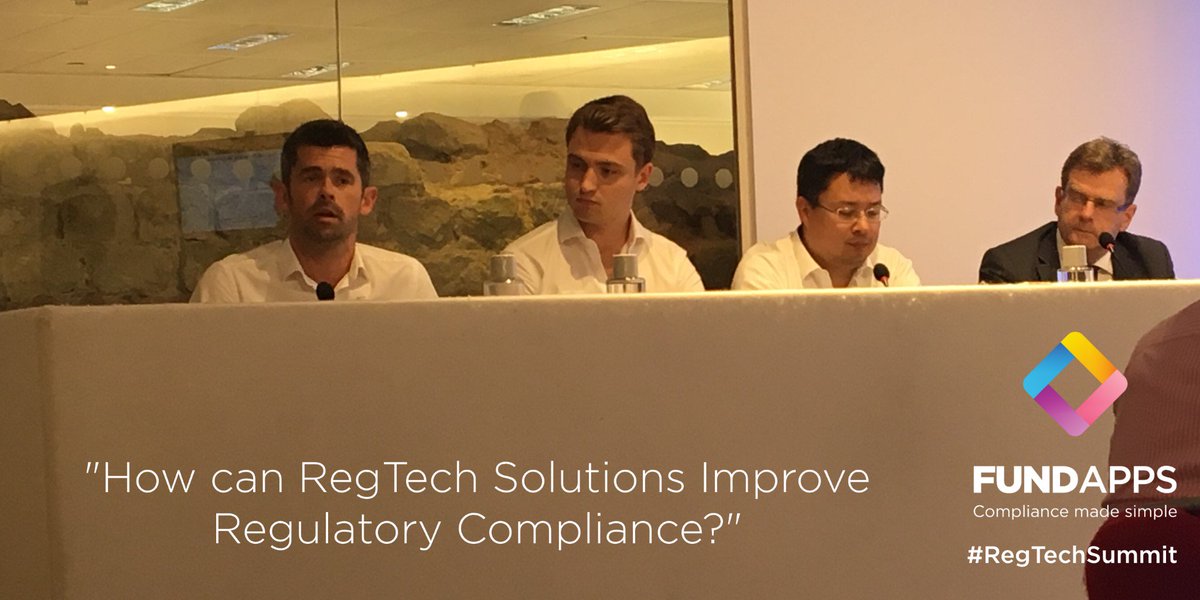 FundApps's tweet photo. Karl Schindler, Head of Content @ #FundApps, is on the panel at #RegTechSummit. #RegTech = force for good in finance https://t.co/SoMQyRE18M