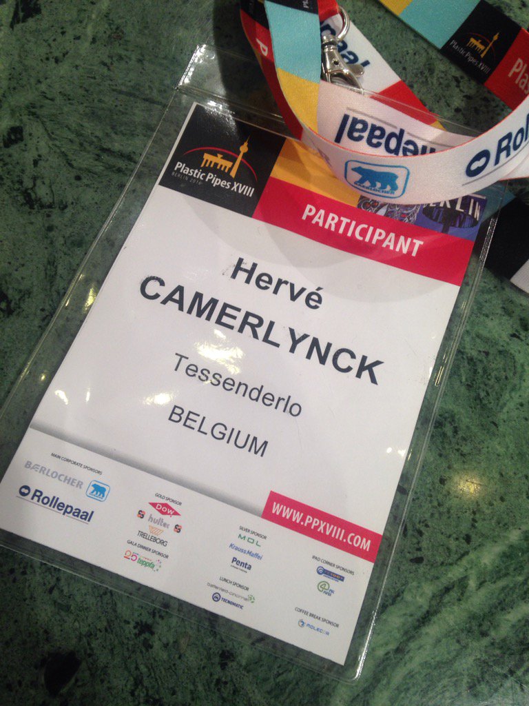 HCamerlynck's tweet photo. @PPCA_Berlin2016 closed -new exciting stuff on #PVCO from @Molecor @Rollepaalbv @WavinOverseas @SOTRASEPEREF #BIOROC https://t.co/bl3FiUIcV6