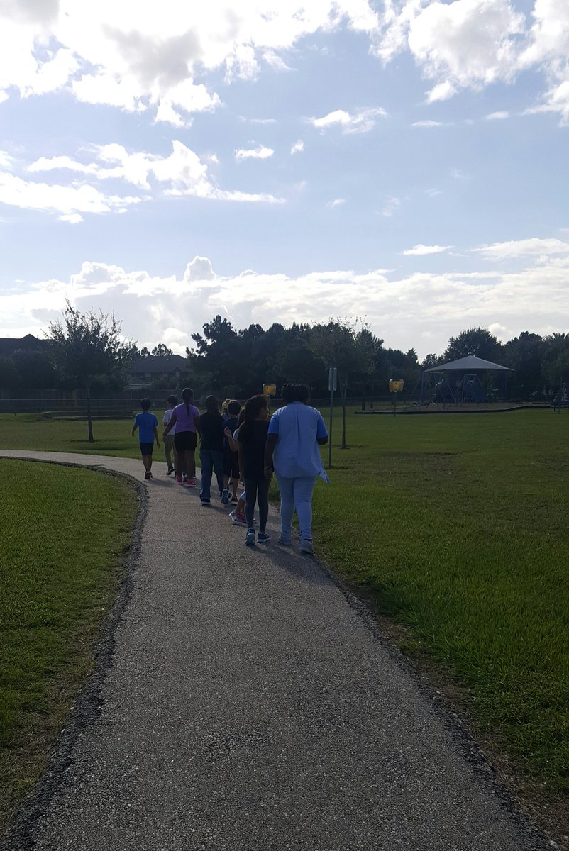 My students loved walking the track for their brain break this morning! #creechpride