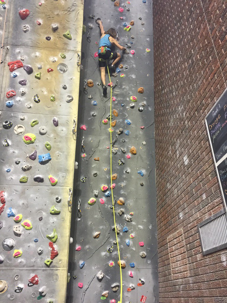 erinclimbs's tweet photo. Loving my new #fixeroca Suriana rope from @Alpkit. Won't lose it in a hurry! #neon @towerleicester https://t.co/c0ILA6GAf7