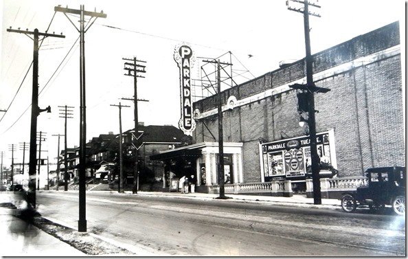sunnyside_TO's tweet photo. The Parkdale Theatre (1920-1970) at Queen St. West &amp; Triller Ave. The building stills stands today #WaybackWednesday https://t.co/gotFxP69mi