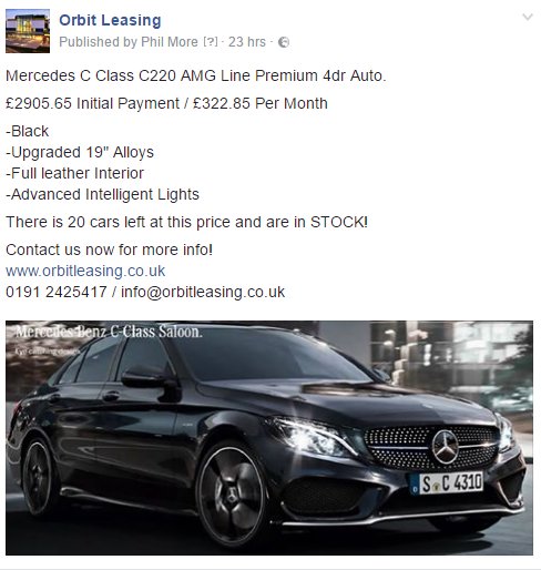orbitleasing's tweet photo. Great Deal on #Mercedes  C Class C220 #AMG Contact us now for more info! #UKCARLEASE , @orbitleasing  0191 2424417 https://t.co/u3kTP9hiVu
