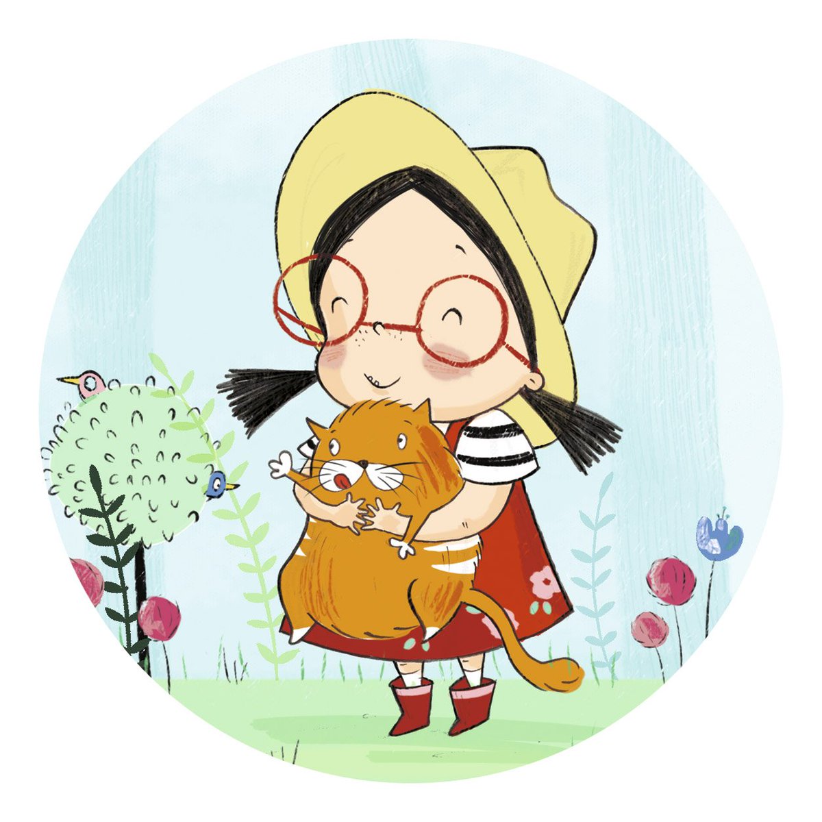 WalkerBooksUK's tweet image. This is Floss with her pet cat, Podge. He loves extra-special squeeezeesss! #LittleAdventurers