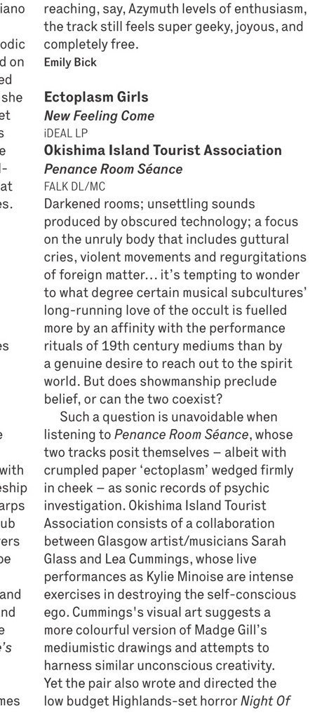 falkworld's tweet photo. OH SHIT (etc), our latest release got reviewed in @thewiremagazine &amp; they liked it! Of course they did. its fkn ace! https://t.co/JEUlgxO75z