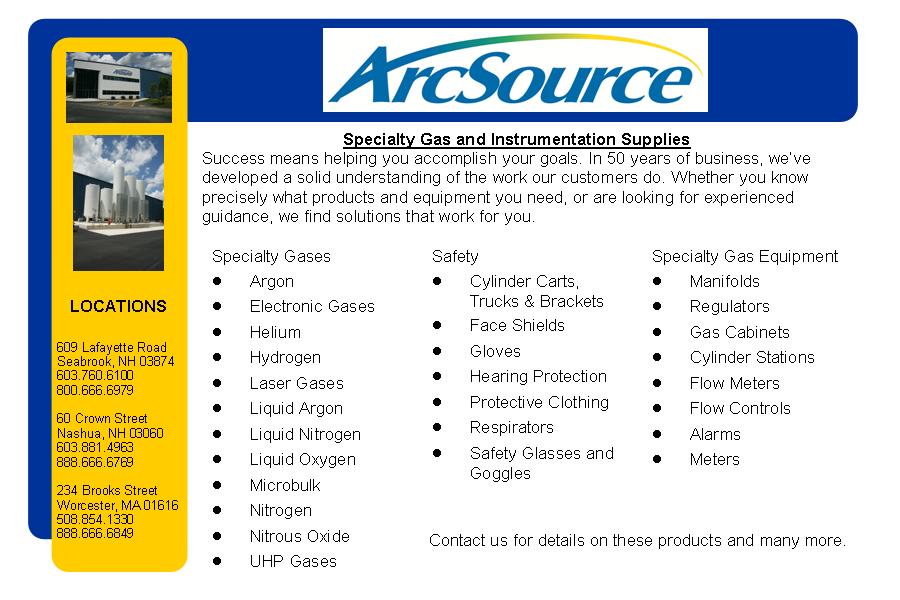 ArcSourceInc's tweet photo. Let us help you with all of your specialty gas needs.
#arcsource #specialtygas #microbulk https://t.co/y5WT8RVTHw