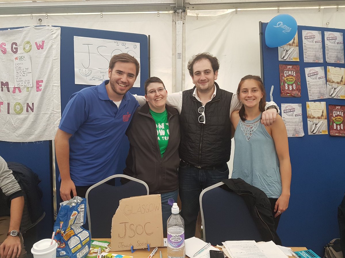 Loving it at <a href="/GlasgowJSoc/">Glasgow JSoc</a> Freshers #wired4freshers <a href="/UJS_UK/">Union of Jewish Students</a>