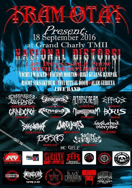 On stage 18 sep at Grand Charly TMII. 
#PasukanMerahPutih #event_Metal #ALTARSCREAM #Jakarta #ThrashMetal