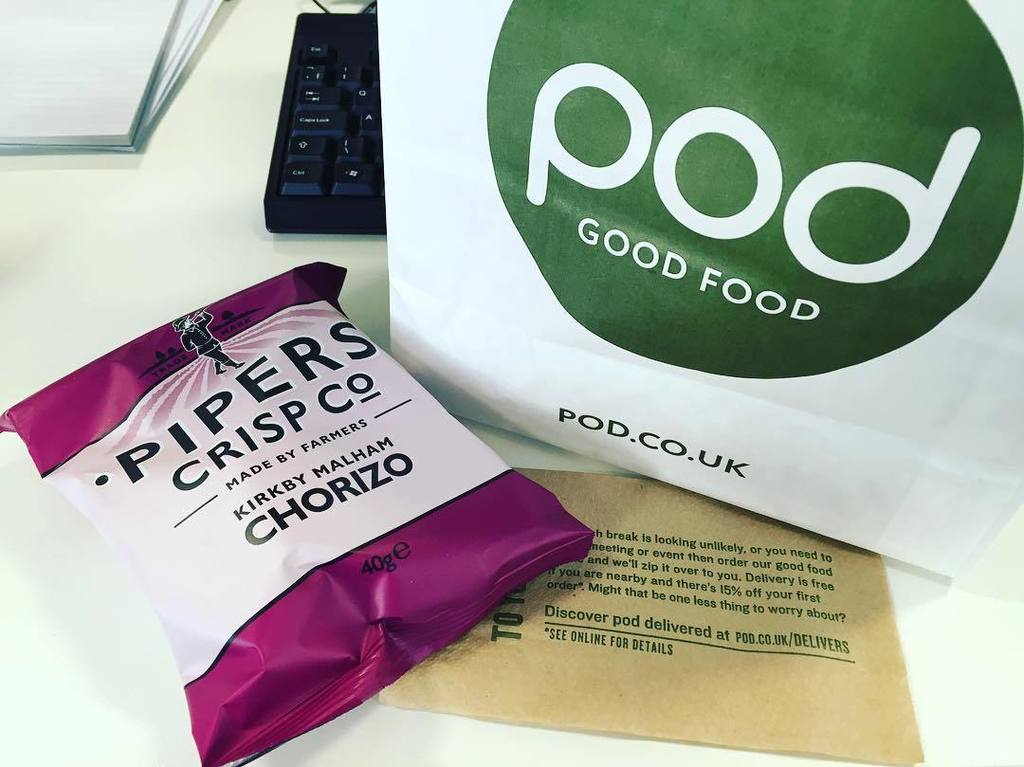 RobertLingard's tweet photo. Lunchtime chorizo food fest! @piperscrisps @podfooduk 🍴 #Monument #London #Elsham #pipersc… https://t.co/qAuLpDvC3I https://t.co/MUcEYFTFNH