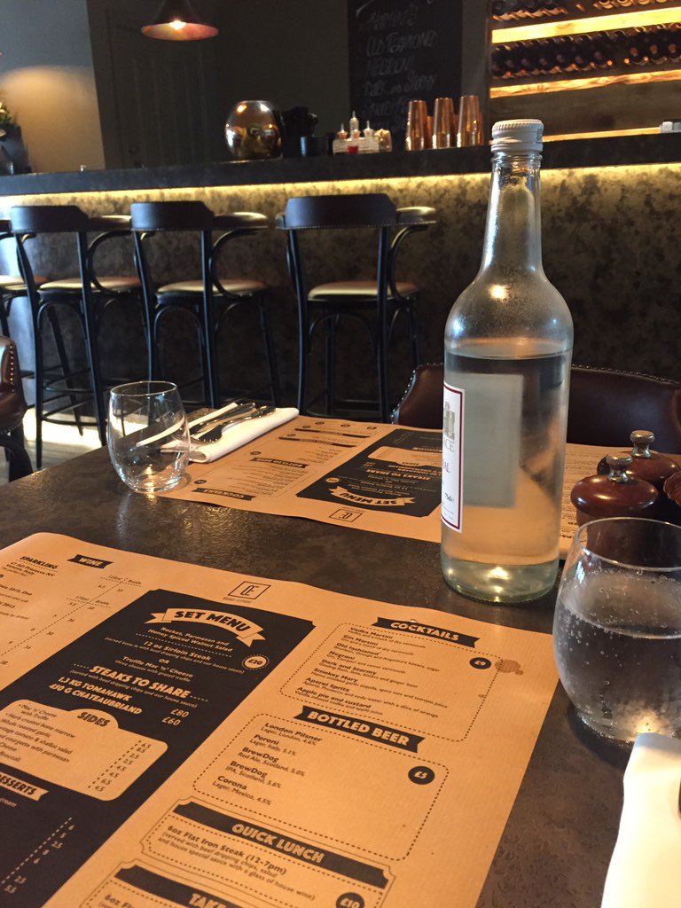 DecorusSales's tweet photo. Time for a quick &amp; healthy client lunch at @OESteak &amp; great to see our @DecorusDesign bar &amp; tables looking so fab! https://t.co/FoihTD52FB