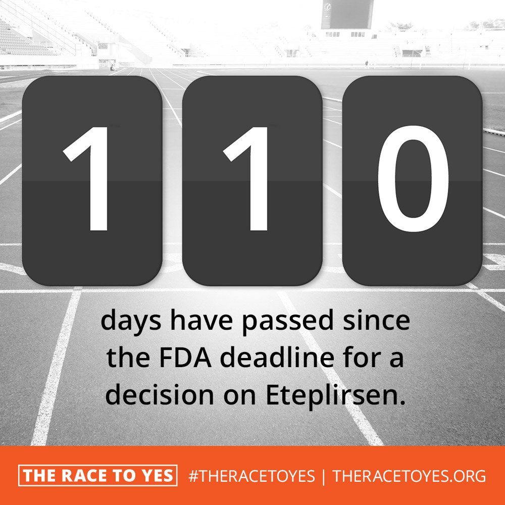 TheRacetoYes's tweet photo. @US_FDA #MakeDuchenneHistory #eteplirsen https://t.co/SLd2ugab8P