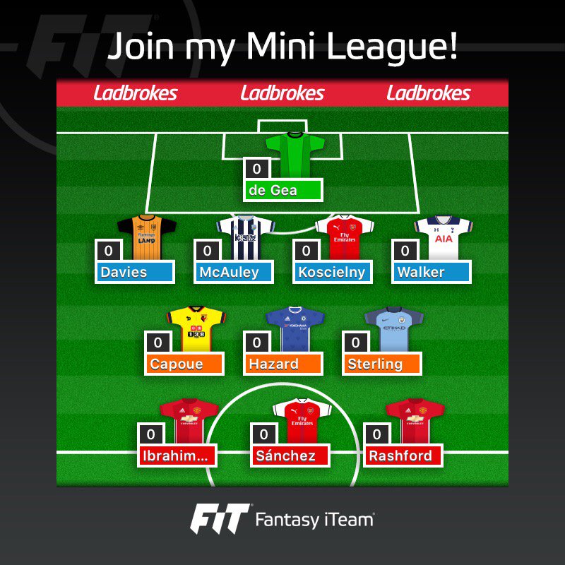 mohamedtaqi007's tweet photo. Join my new FiT Mini League, enter PIN 123885. Free mobile app: https://t.co/0DfzNZU0In #fantasyiteam https://t.co/GUrx86i2YX