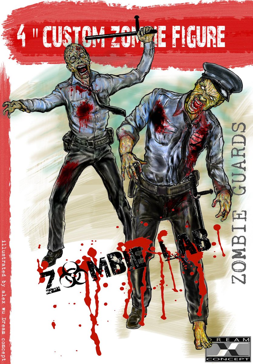 Toyark's tweet photo. Design art for #DreamConcept Zombie Guards. Uses Vitruvian HACKS system by @BossFightStudio: https://t.co/QCEukC4Z17 https://t.co/hSLlmxg97w