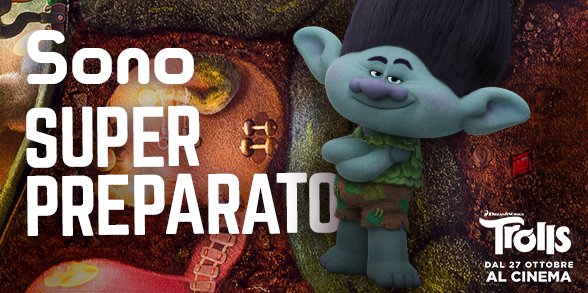 20thCenturyIT's tweet photo. I Bergens non coglieranno Branch di sorpresa! Al cinema dal 27 ottobre con la voce di @alessiobernabei. #Trolls https://t.co/IqwlxNCKTq