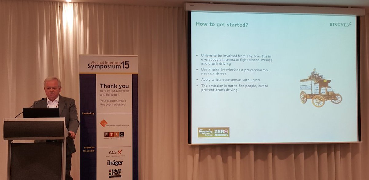 TIRFCANADA's tweet photo. Gudbrand Rustaden shares advice on how to get started with #alcoholinterlocks in vehicle fleet #InterlockSymposium https://t.co/O5GN8tr2ZF