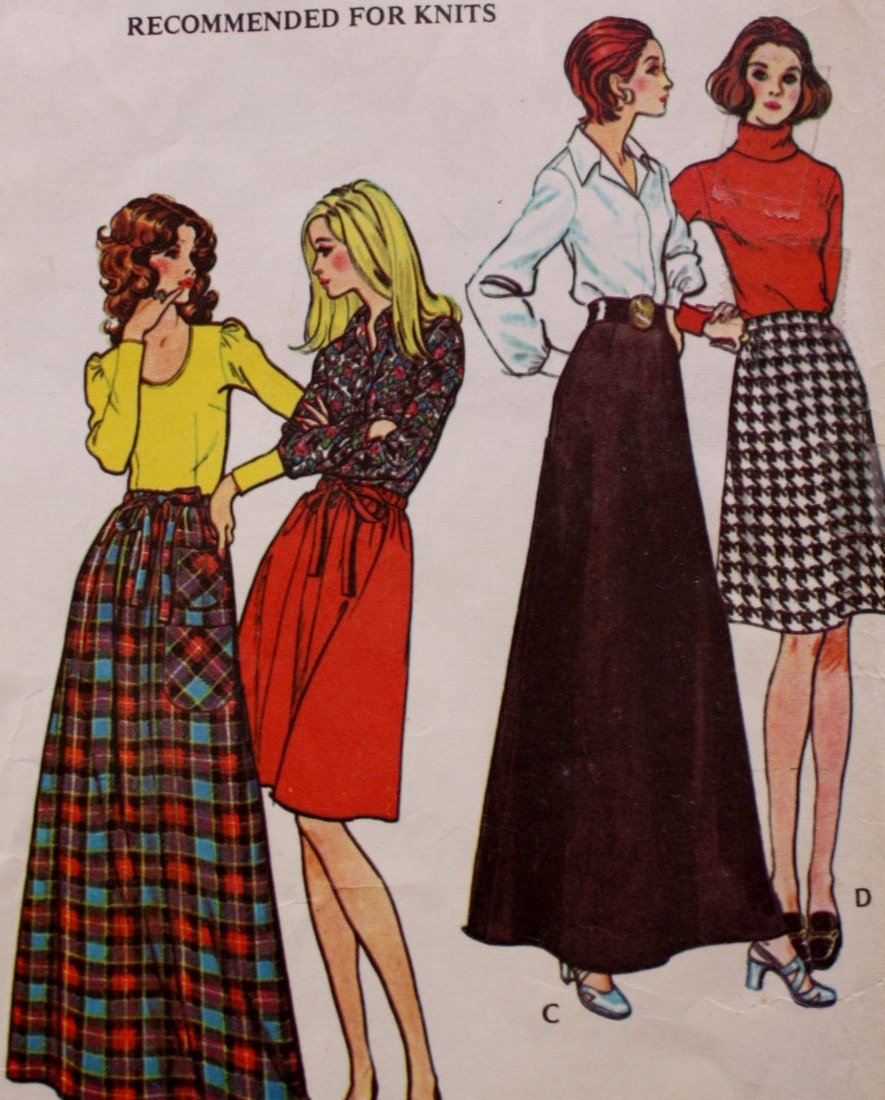 sueforgetmenot's tweet image. 1970s Set of Skirts Sewing Pattern Knits Maxi Skirt Kne… tuppu.net/21c79b04 #BluetreeSewingStudio #PatchPockets