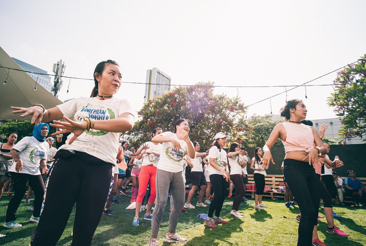 LadyRushers's tweet photo. Followed by very dancy zumba session by Nadya Putriani. Spreading a good vibes to everyone! https://t.co/o4LZaHGARi