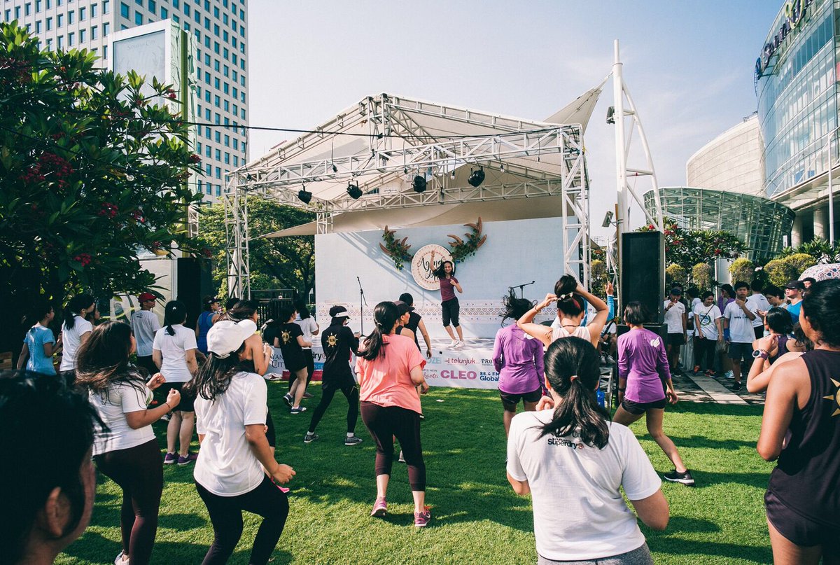 LadyRushers's tweet photo. Followed by very dancy zumba session by Nadya Putriani. Spreading a good vibes to everyone! https://t.co/o4LZaHGARi