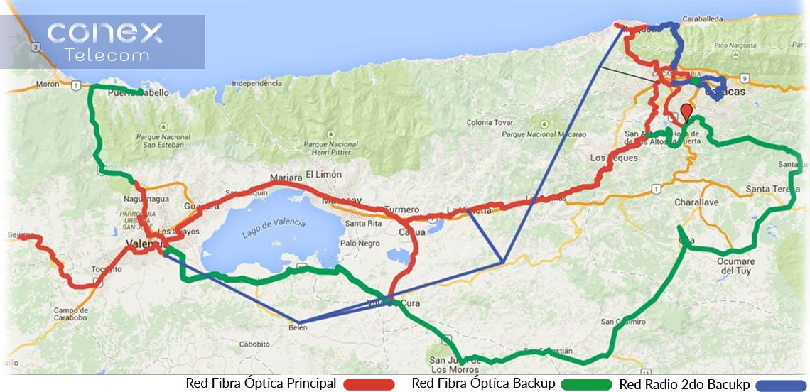 conextele's tweet photo. Cobertura de nuestra red de Fibra Óptica en Caracas, Miranda, Maracay y Valencia  #internet #seguridad #venezuela https://t.co/C5AKN91T2e