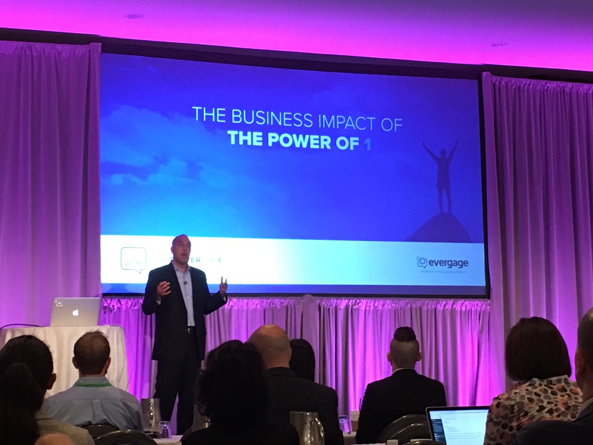 tjprebil's tweet photo. Evergage Client Summit #EGSummit16 has officially started. https://t.co/YDocbMsxCj