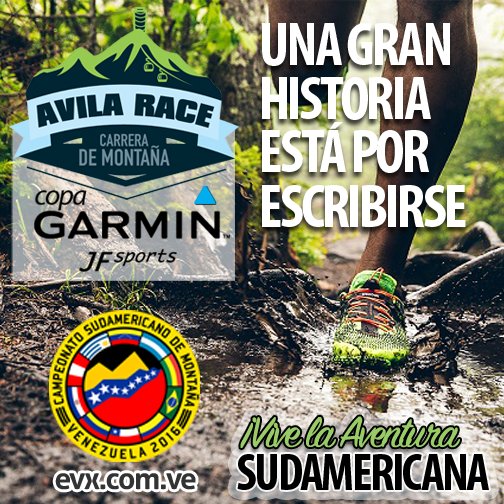 trailrunve's tweet photo. Inscríbete en el ÁVILA RACE "COPA GARMIN @JFSportsVe" y vive la aventura Sudamericana. https://t.co/JnXGq1Oeva https://t.co/QoXSKIfVkI