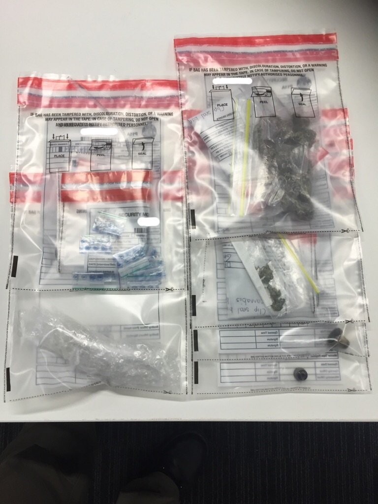 PerthPol's tweet photo. Multiple persons charged with drug offences and stealing during shop lifting operation today in Perth CBD #PerthLPT6 https://t.co/kvZf185PmU