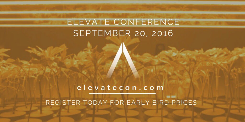 Register w/ promocode 'friendsofcannatech' for 30% off - elevateconference.com/register #cannatech #BayArea #DENStartupWeek