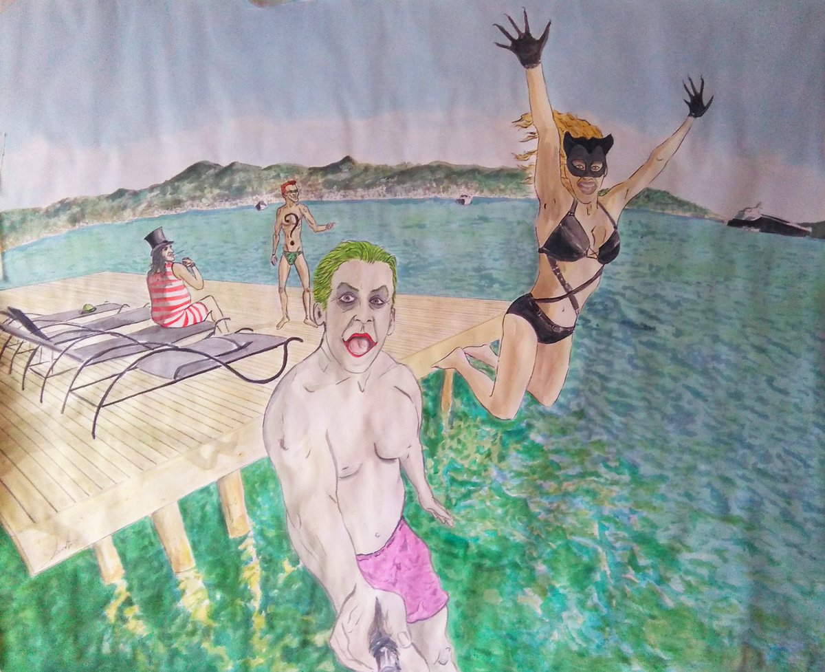 studioNAP's tweet image. Septiembre pero algunos empiezan sus vacaciones. "vacations". #Batman #vacationmode #art. esculturasestudionap.blogspot.com.es