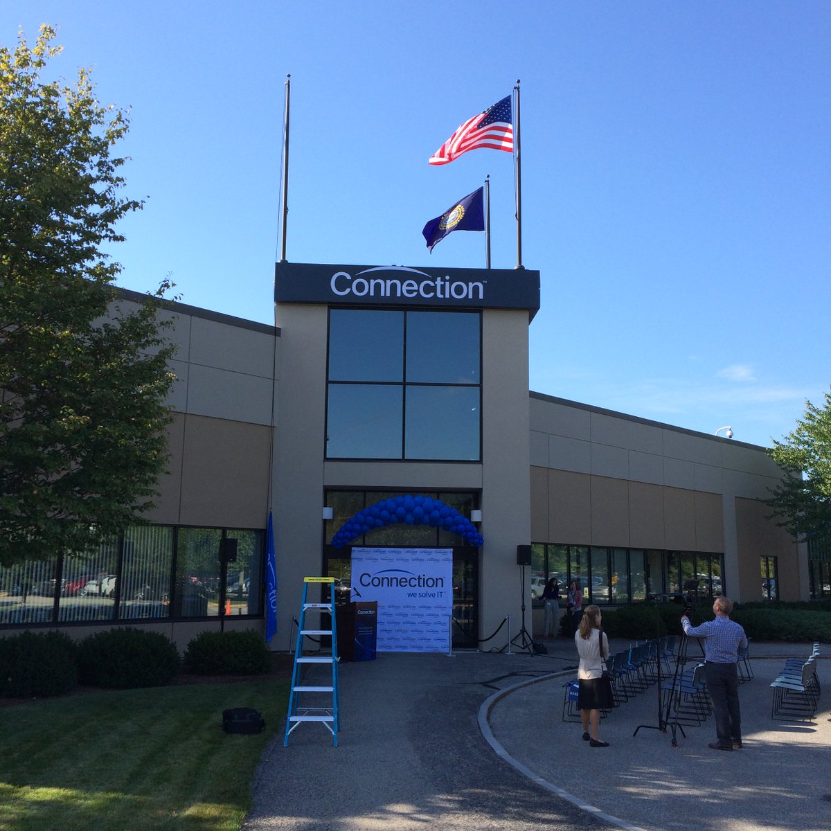 Making final preparations for our Connection HQ ribbon cutting with  special guest <a href="/KellyAyotte/">Governor Kelly Ayotte</a> at 10:00ET.