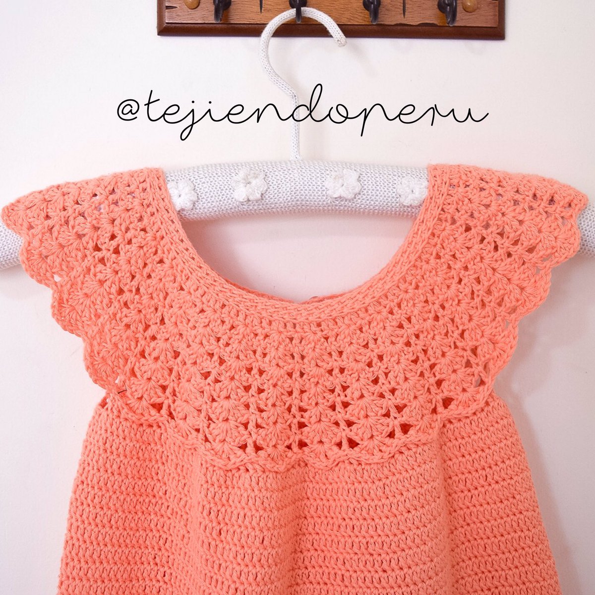 Tejiendo Perú Twitterissä: "Para nuestras niñas👧🏻: vestido con canesú en fantasía #crochet paso a paso: https://t.co/JBzmp1A50s https://t.co/ELSliIkE2V" / Twitter