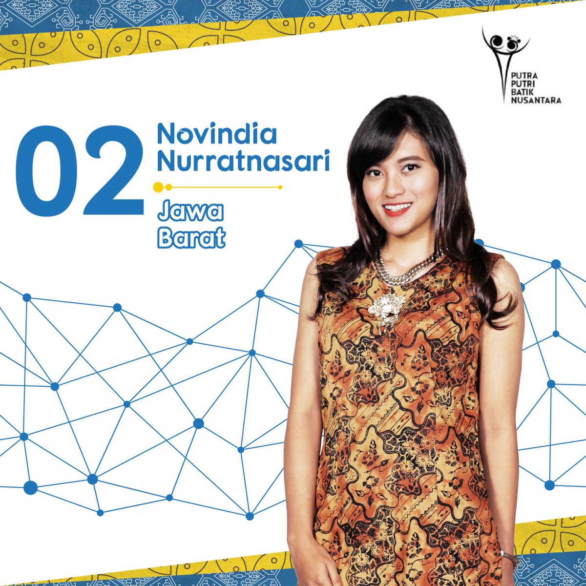 Asal jawa Barat, Inilah Finalis no. 02 Novindia Nurratnasari #PutraPutriBatik #FinalisPPBN2016