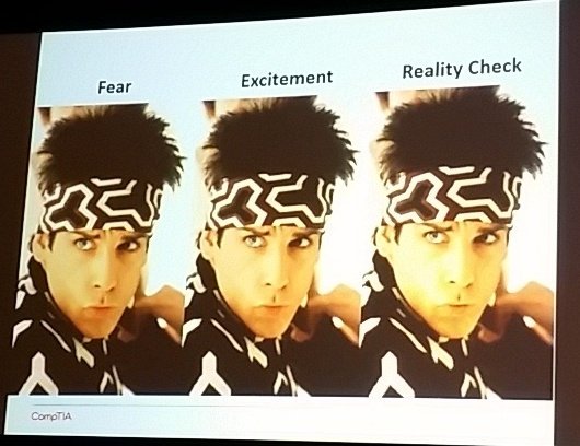 khalihenderson's tweet photo. .@sethdrobinson &amp; @CarolynAApril: #channel journey in cloud: fear, excitement, reality check in 2016 #CDLive2016 https://t.co/KYcaysVRcs