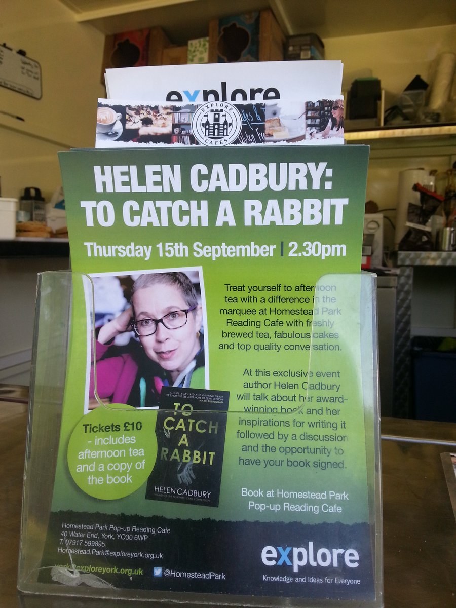 helencadbury's tweet photo. Come for tea with me and chat about books @HomesteadPark tomorrow! https://t.co/4nOQvAUKZa